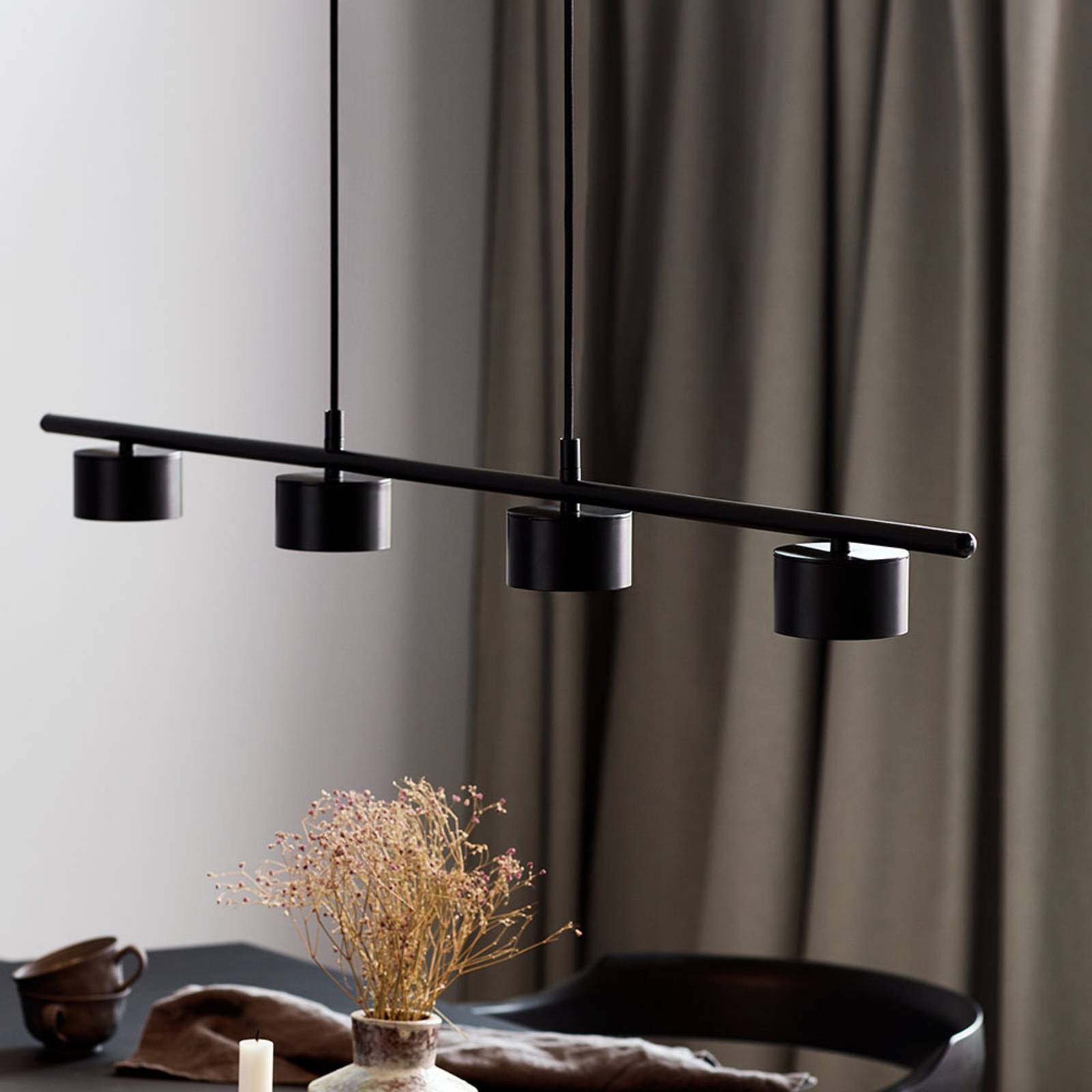 LED-Pendelleuchte Clyde, vierflammig, gerade LED-Pendelleuchte Clyde, vierflammig, gerade von Nordlux