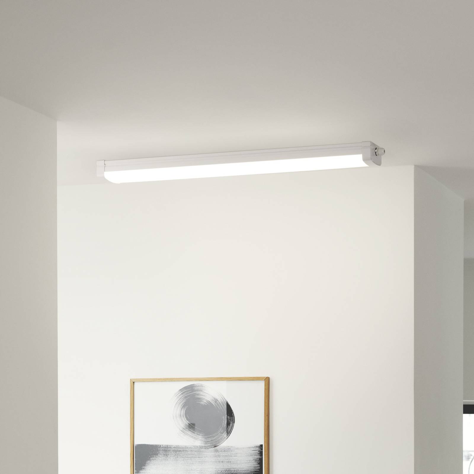 LED-Sensor-Lichtleiste Burbank IP65 Kunststoff, 90cm, 4.000K von Nordlux