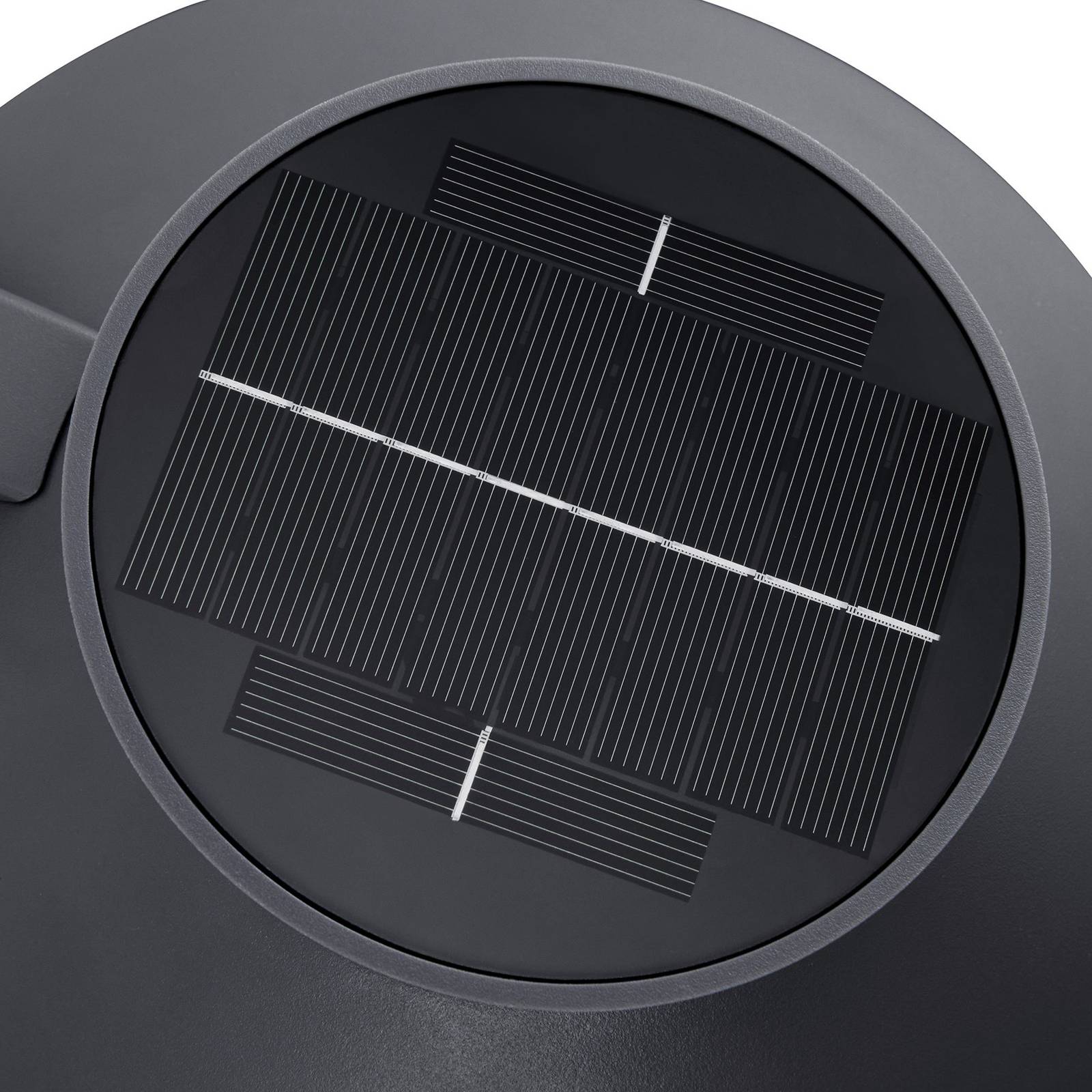 LED-Solar-Außenwandlampe Justina, anthrazit, Sensor, Metall LED-Solar-Außenwandlampe Justina, anthrazit, Sensor, Metall von Nordlux