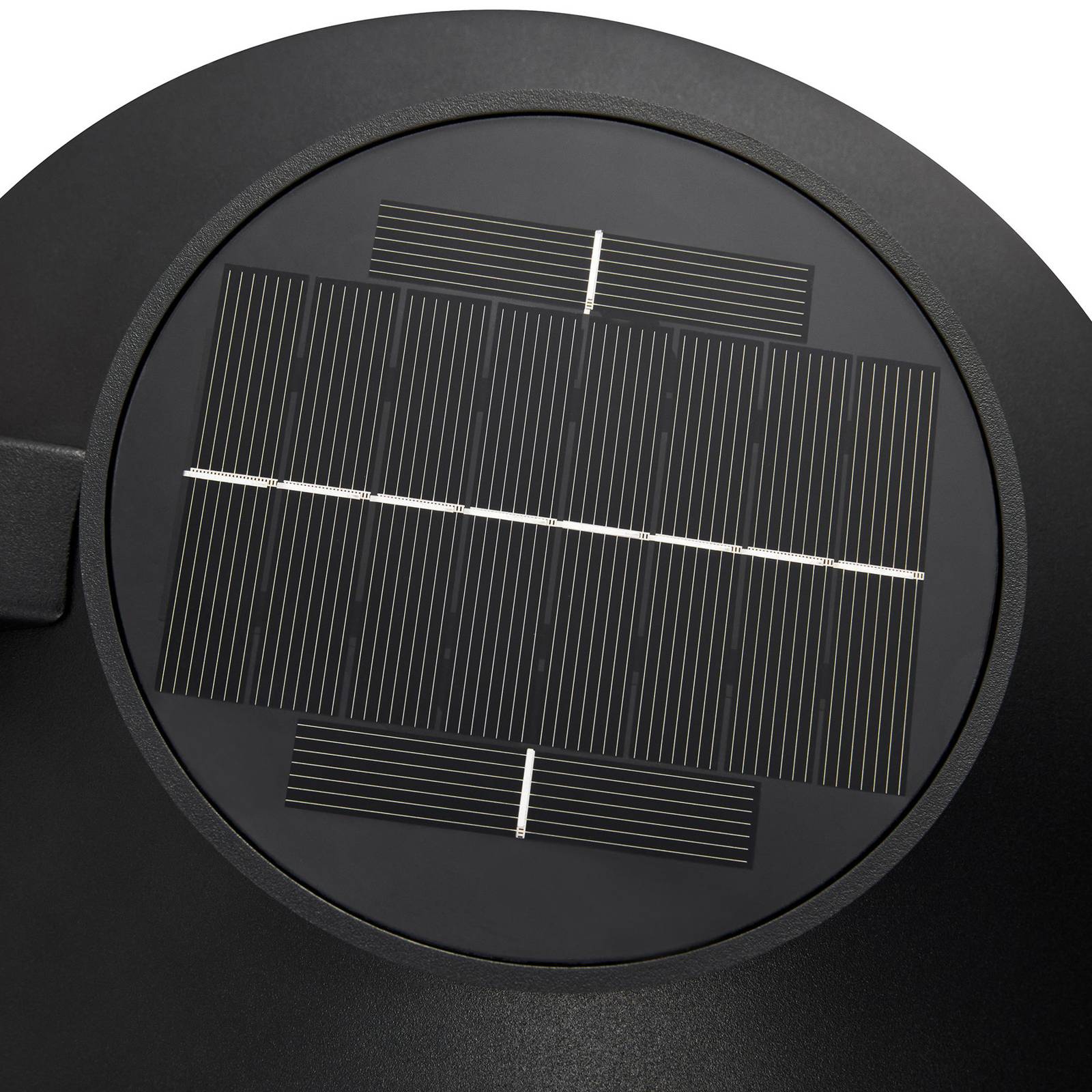 LED-Solar-Außenwandleuchte Justina, schwarz, Sensor, Metall von Nordlux