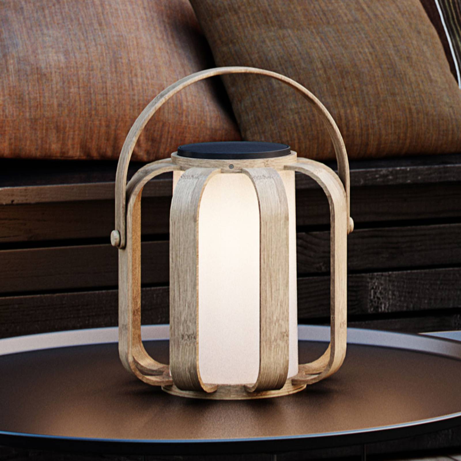LED-Solar-Dekoleuchte Bob aus Bambusholz LED-Solar-Dekoleuchte Bob aus Bambusholz von Nordlux