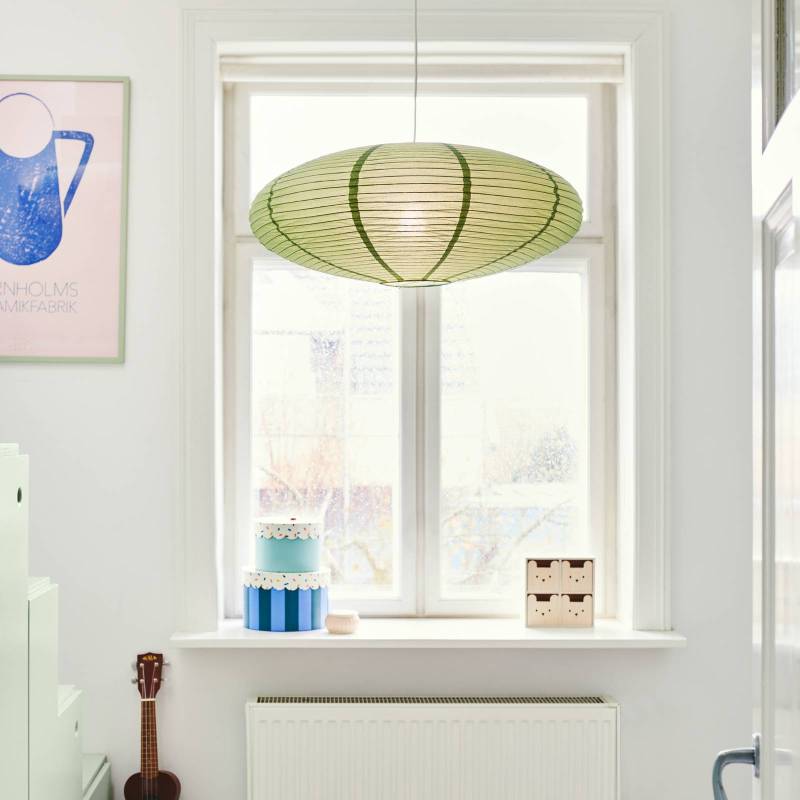 Lampenschirm Villo 60 aus Papier Ø 60cm, Höhe 25cm, grün von Nordlux
