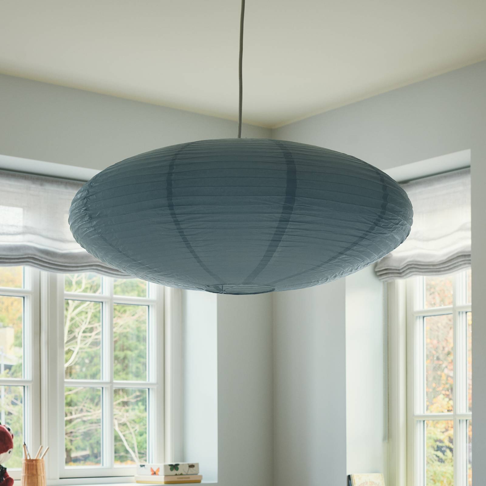 Lampenschirm Villo 60 aus Papier Ø 60cm Höhe 25cm, blau Lampenschirm Villo 60 aus Papier Ø 60cm Höhe 25cm, blau von Nordlux