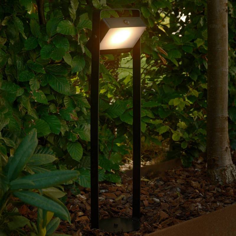 Solar-LED-Wegeleuchte Saulio, schwarz, Aluminium, IP44 von Nordlux