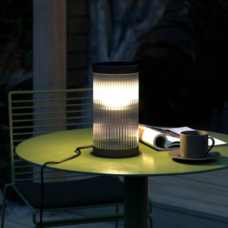 Tischlampe Coupar für den Außenbereich, schwarz von Nordlux