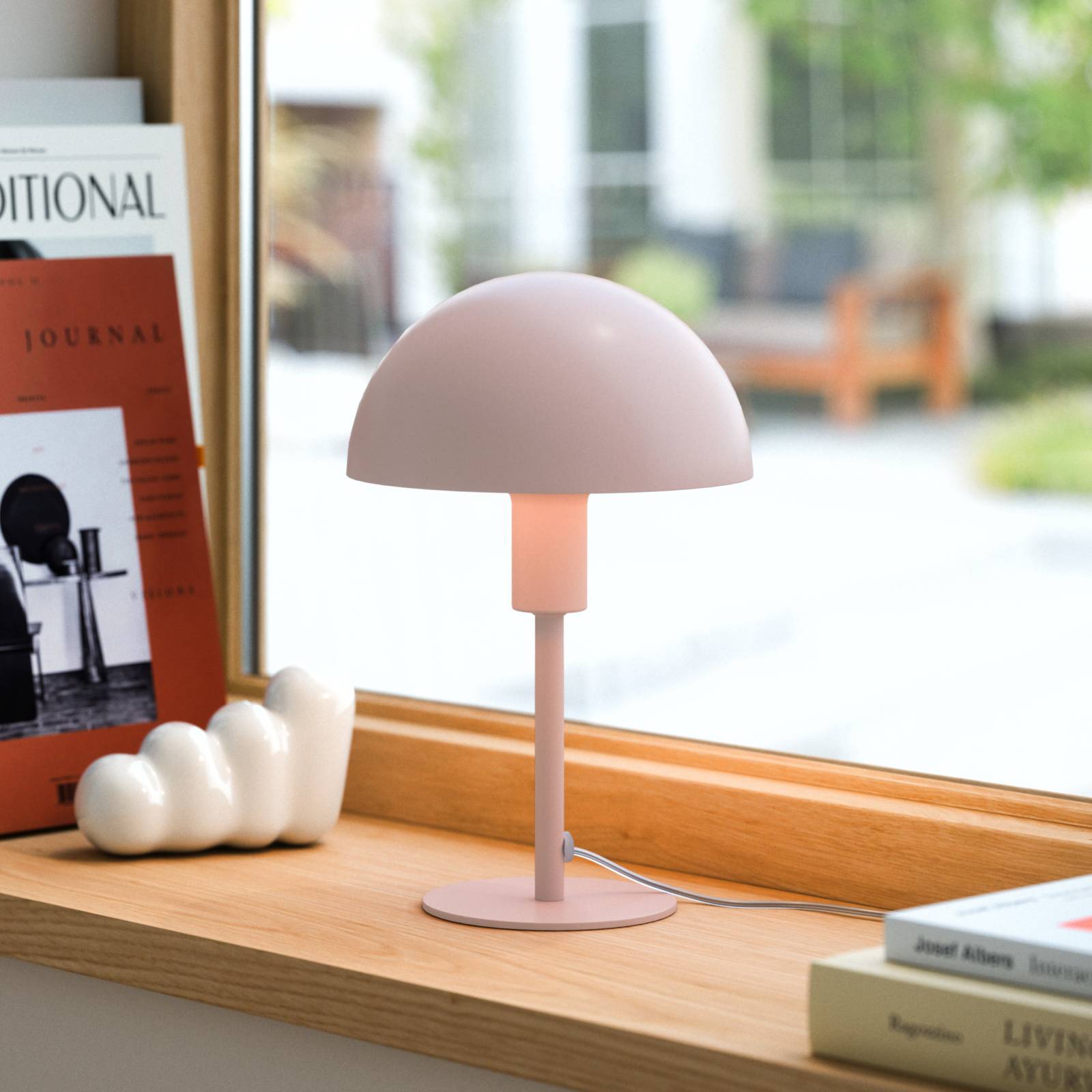 Tischleuchte Ellen Mini aus Metall, staubrosa Tischleuchte Ellen Mini aus Metall, staubrosa von Nordlux