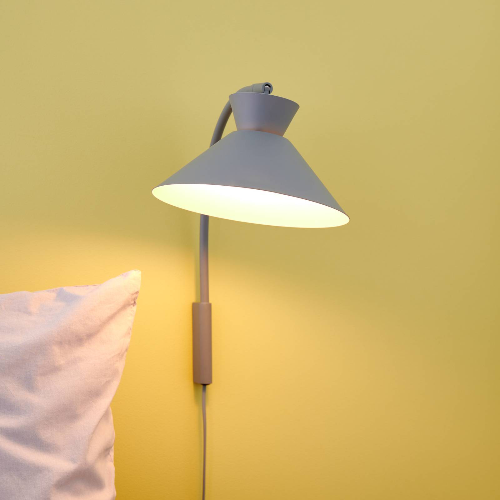 Wandlampe Dial mit Stecker, grau Wandlampe Dial mit Stecker, grau von Nordlux