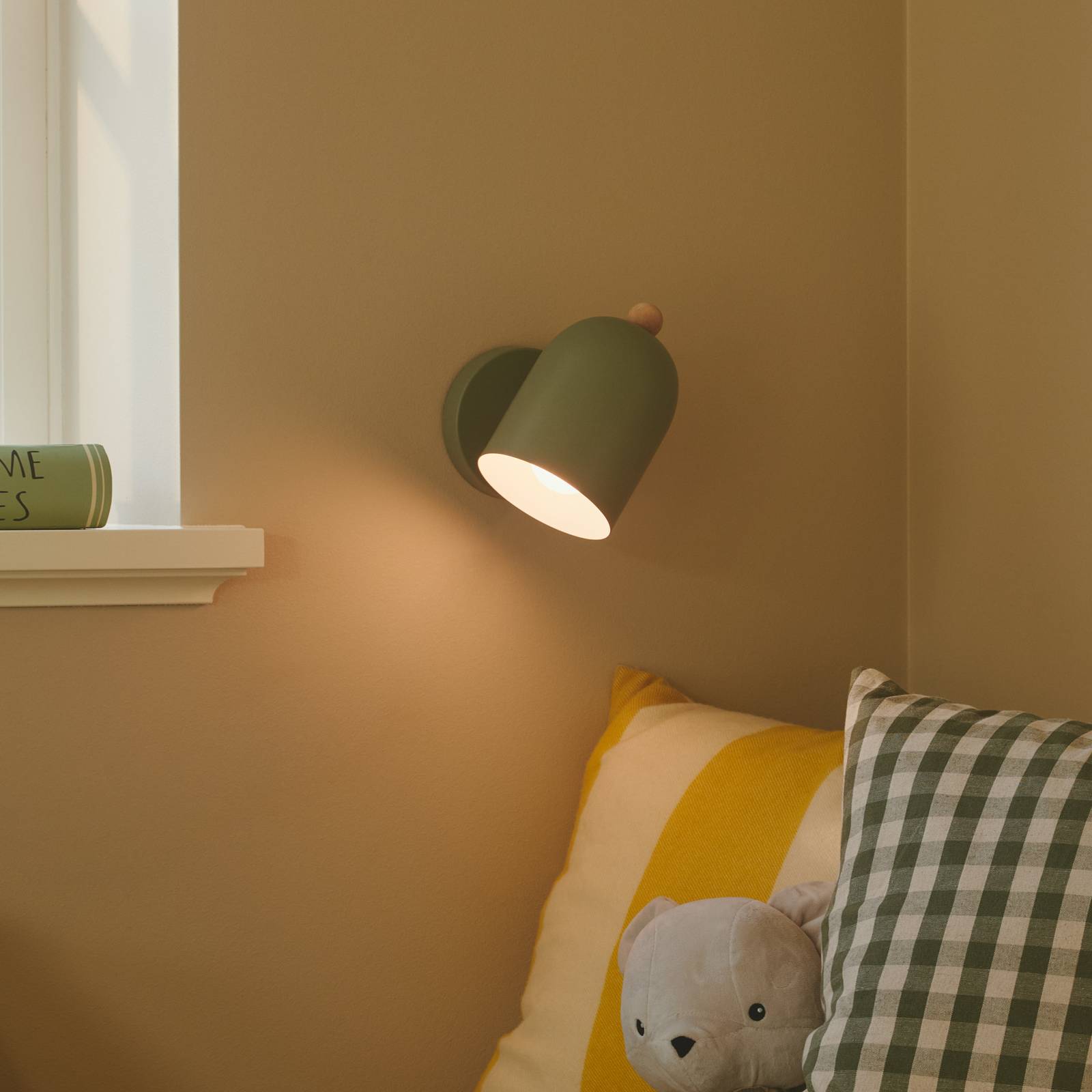 Wandleuchte Gaston mit Kabel und Stecker, Metall, grün Wandleuchte Gaston mit Kabel und Stecker, Metall, grün von Nordlux