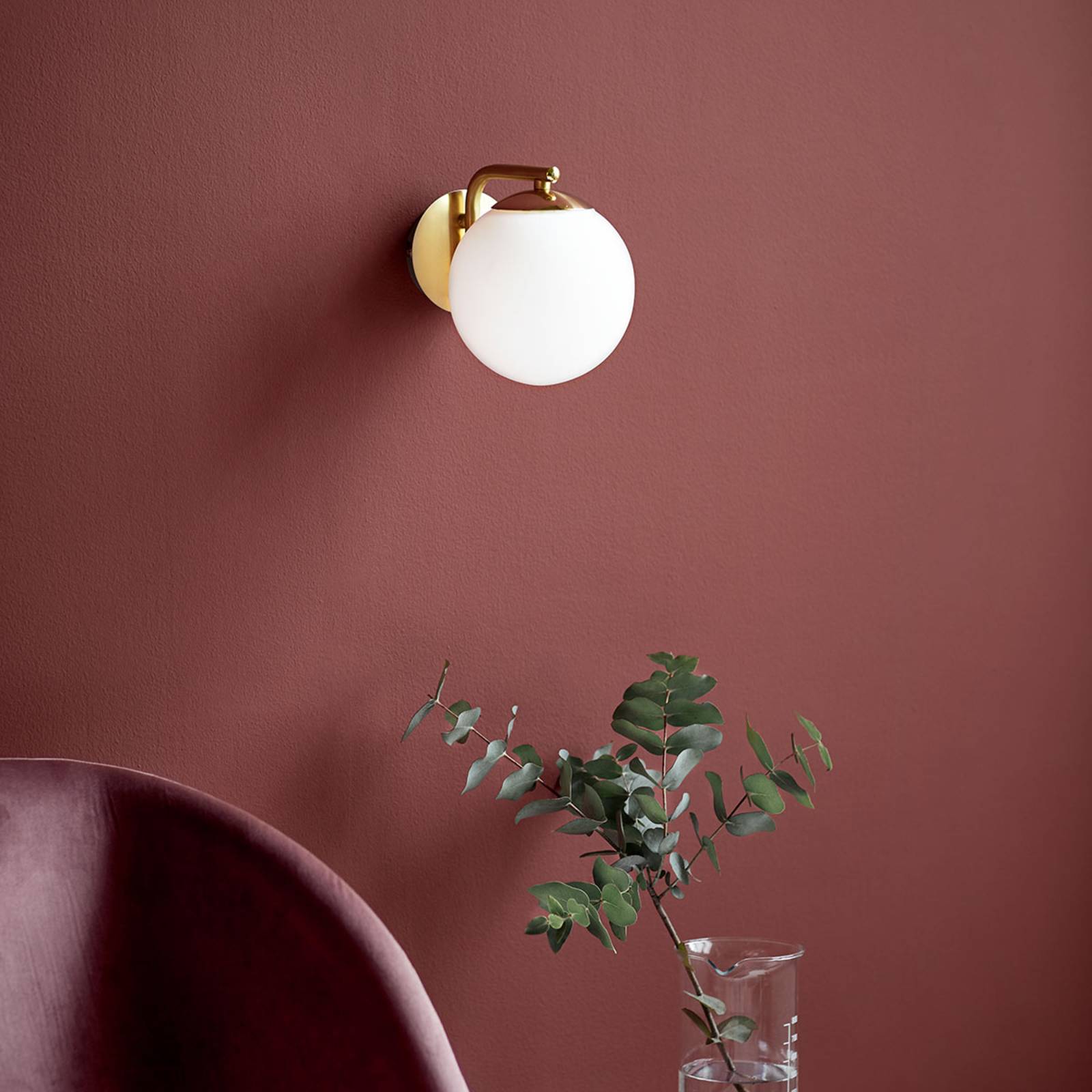 Wandleuchte Grant mit Stecker, messing Wandleuchte Grant mit Stecker, messing von Nordlux
