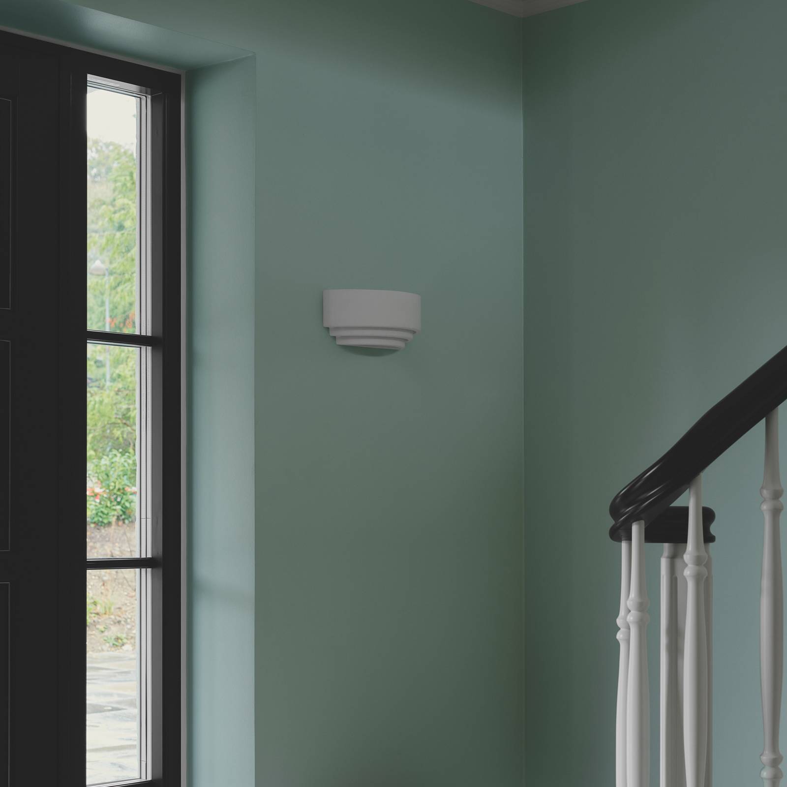 Wandleuchte Lancio Oblong aus Gips, mit Stecker, weiß von Nordlux