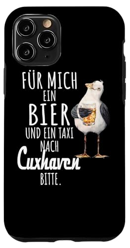 Ein Bier und ein Taxi nach Cuxhaven Nordsee Shirt Möwe Hülle für iPhone 11 Pro von Nordsee T-Shirt Küstenkind Ostfriesland Meerweh