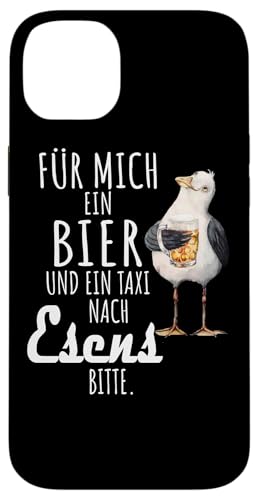Ein Bier und ein Taxi nach Esens Nordsee Shirt Möwe Hülle für iPhone 14 Plus Ein Bier und ein Taxi nach Esens Nordsee Shirt Möwe Hülle für iPhone 14 Plus von Nordsee T-Shirt Küstenkind Ostfriesland Meerweh