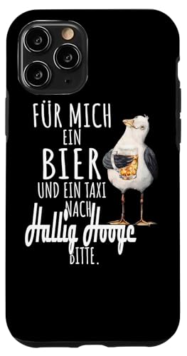 Ein Bier und ein Taxi nach Hallig Hooge Nordsee Shirt Möwe Hülle für iPhone 11 Pro Ein Bier und ein Taxi nach Hallig Hooge Nordsee Shirt Möwe Hülle für iPhone 11 Pro von Nordsee T-Shirt Küstenkind Ostfriesland Meerweh