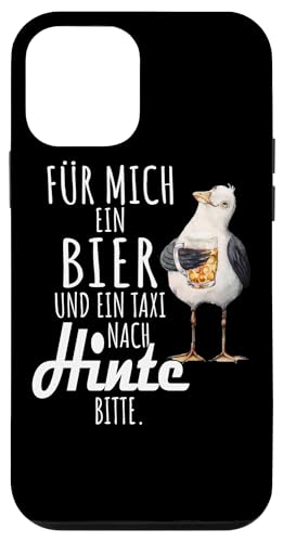 Ein Bier und ein Taxi nach Hinte Nordsee Shirt Möwe Hülle für iPhone 12 mini Ein Bier und ein Taxi nach Hinte Nordsee Shirt Möwe Hülle für iPhone 12 mini von Nordsee T-Shirt Küstenkind Ostfriesland Meerweh