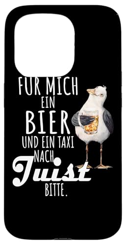 Ein Bier und ein Taxi nach Juist Nordsee Shirt Möwe Hülle für iPhone 15 Pro von Nordsee T-Shirt Küstenkind Ostfriesland Meerweh