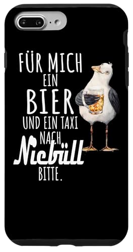 Ein Bier und ein Taxi nach Niebüll Nordsee Shirt Möwe Hülle für iPhone 7 Plus/8 Plus Ein Bier und ein Taxi nach Niebüll Nordsee Shirt Möwe Hülle für iPhone 7 Plus/8 Plus von Nordsee T-Shirt Küstenkind Ostfriesland Meerweh