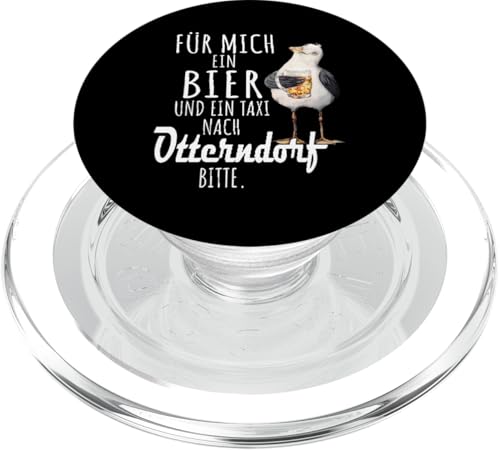 Ein Bier und ein Taxi nach Otterndorf Nordsee Shirt Möwe PopSockets PopGrip für MagSafe von Nordsee T-Shirt Küstenkind Ostfriesland Meerweh