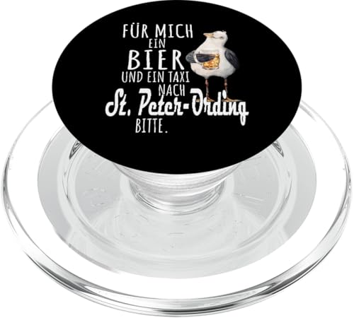Ein Bier und ein Taxi nach St. Peter-Ording Nordsee Shirt PopSockets PopGrip für MagSafe Ein Bier und ein Taxi nach St. Peter-Ording Nordsee Shirt PopSockets PopGrip für MagSafe von Nordsee T-Shirt Küstenkind Ostfriesland Meerweh