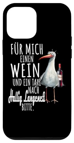 Ein Wein und ein Taxi nach Hallig Langeneß Nordsee Möwe Hülle für iPhone 12 mini Ein Wein und ein Taxi nach Hallig Langeneß Nordsee Möwe Hülle für iPhone 12 mini von Nordsee T-Shirt Küstenkind Wattenmeer Meerweh Wein