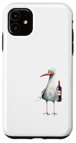 Ein Wein und ein Taxi nach Halligen Nordsee Shirt Möwe Hülle für iPhone 11 Ein Wein und ein Taxi nach Halligen Nordsee Shirt Möwe Hülle für iPhone 11 von Nordsee T-Shirt Küstenkind Wattenmeer Meerweh Wein