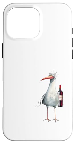 Ein Wein und ein Taxi nach Halligen Nordsee Shirt Möwe Hülle für iPhone 16 Pro Max Ein Wein und ein Taxi nach Halligen Nordsee Shirt Möwe Hülle für iPhone 16 Pro Max von Nordsee T-Shirt Küstenkind Wattenmeer Meerweh Wein