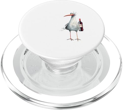 Ein Wein und ein Taxi nach Halligen Nordsee Shirt Möwe PopSockets PopGrip für MagSafe Ein Wein und ein Taxi nach Halligen Nordsee Shirt Möwe PopSockets PopGrip für MagSafe von Nordsee T-Shirt Küstenkind Wattenmeer Meerweh Wein