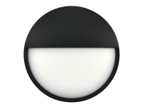 Nordtronic Zaira - Wandleuchte - LED - 12 W - Klasse F - 3000/4000 K - schwarz, RAL 9005 von Nordtronic