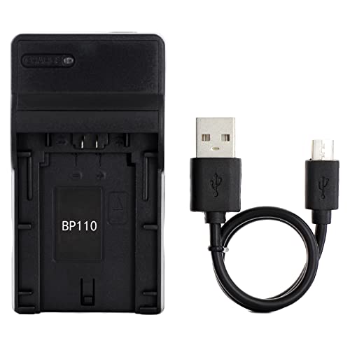 BP-110 USB Ladegerät für Canon iVIS HF R21, LEGRIA HF R205, R206, R26, R27, R28, VIXIA HF R20, R200, R21 Kamera und Mehr von Norifon