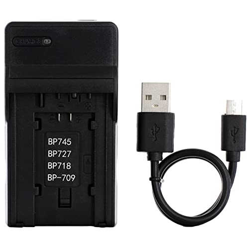 BP-718 USB Ladegerät für Canon iVIS HF M51, M52, R31, R32, R42 LEGRIA HF R506, R56, R57, M60, R306, R36, R37, R38, R406, R46, R47, R48 VIXIA HF M50, M52, R30, R300 Kamera und Mehr von Norifon