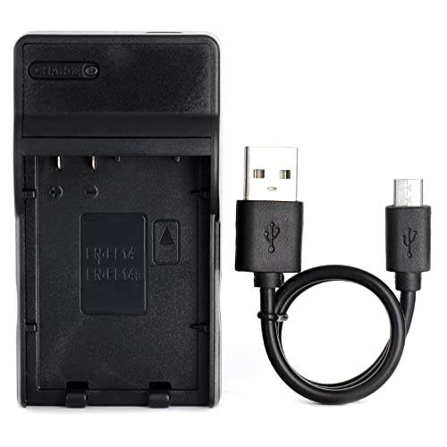 EN-EL14 USB Ladegerät für Nikon Coolpix P7000, Coolpix P7100, Coolpix P7700, Coolpix P7800, DSLR D3100, DSLR D3200, DSLR D5100, DSLR D5200 Kamera und Mehr von Norifon