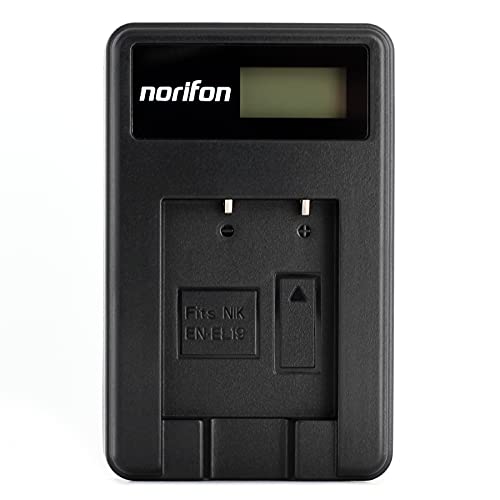 EN-EL19 LCD USB Ladegerät für Nikon Coolpix S33, S7000, S6900, S2800, S100, S3100, S4100, S4300, S5200, S6500 Kamera und Mehr von Norifon