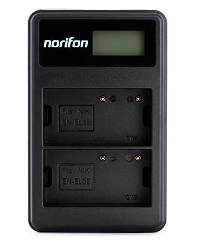 EN-EL3 Zweikanal LCD USB Ladegerät für Nikon D100, D100 SLR, D200, D300, D300s, D50, D70, D70s, D80, D90, DSLR D700 Kamera und Mehr EN-EL3 Zweikanal LCD USB Ladegerät für Nikon D100, D100 SLR, D200, D300, D300s, D50, D70, D70s, D80, D90, DSLR D700 Kamera und Mehr von Norifon