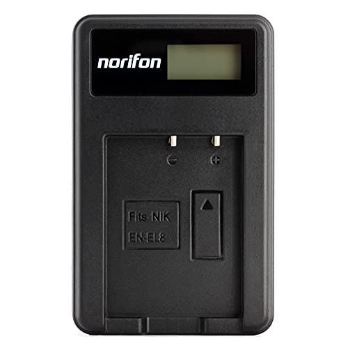 EN-EL8 LCD USB Ladegerät für Nikon Coolpix S52c, P1, P2, S1, S2, S3, S5, S50, S50c, S51, S51c, S52, S6, S7, S7c, S8, S9 Kamera und Mehr EN-EL8 LCD USB Ladegerät für Nikon Coolpix S52c, P1, P2, S1, S2, S3, S5, S50, S50c, S51, S51c, S52, S6, S7, S7c, S8, S9 Kamera und Mehr von Norifon