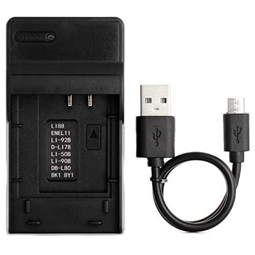 LI-70B USB Ladegerät für Olympus D-700, D-705, D-710, D-715, D-745, FE-4020, FE-4040, FE-5040, VG-110, VG-120, VG-130, VG-140, VG-145, VG-150, VG-160, X-940, X-990 Kamera und Mehr von Norifon