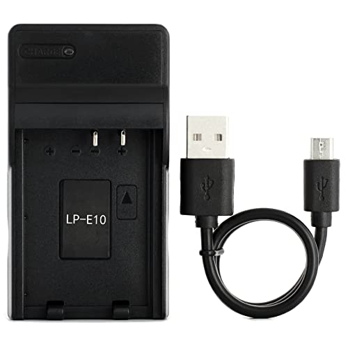 LP-E10 USB Ladegerät für Canon EOS 1100D, EOS 1200D, EOS Kiss X50, EOS Rebel T3 Kamera und Mehr von Norifon