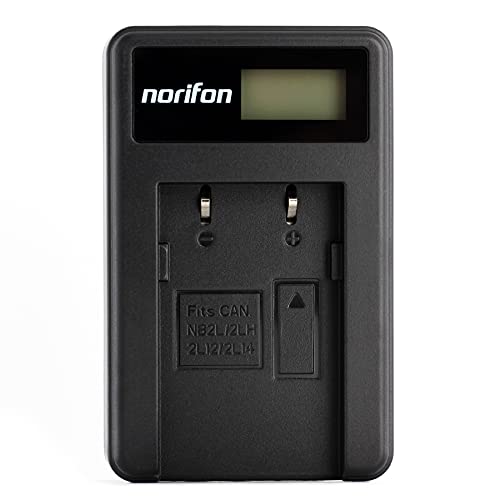 NB-2L LCD USB Ladegerät für Canon EOS 350D 400D Optura 30 40 50 500 PowerShot G7 G9 S40 S45 S50 S60 S70 S80 ZR100 ZR200 ZR500 ZR800 ZR830 ZR900 ZR960 MV800 MV830i MV960 Kamera und Mehr von Norifon