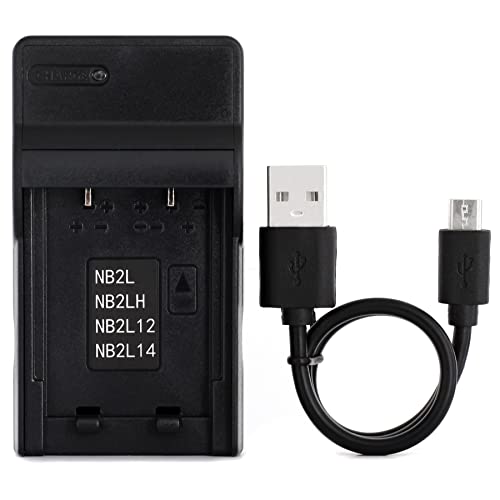 NB-2L USB Ladegerät für Canon EOS 350D 400D Optura 30 40 50 500 PowerShot G7 G9 S40 S45 S50 S60 S70 S80 ZR100 ZR200 ZR500 ZR800 ZR830 ZR900 ZR960 MV800 MV830i MV960 Kamera und Mehr von Norifon