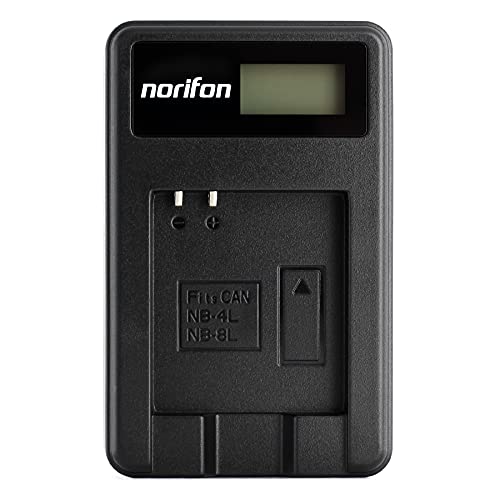 NB-4L LCD USB Ladegerät für Canon PowerShot SD750 SD780 is SD1000 SD1100 is SD1400 is A2200 A3100 is, IXY Digital 60, IXUS 220 HS, Digital IXUS 70 Kamera und Mehr NB-4L LCD USB Ladegerät für Canon PowerShot SD750 SD780 is SD1000 SD1100 is SD1400 is A2200 A3100 is, IXY Digital 60, IXUS 220 HS, Digital IXUS 70 Kamera und Mehr von Norifon