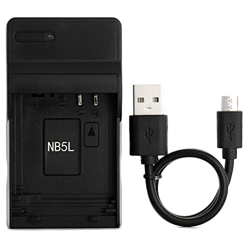 NB-5L USB Ladegerät für Canon PowerShot SD880 is, SD850 is, SD870 is, SD800 is, SD970 is, SD990 is, SD950 is, SD900, SX230 HS, S110, Digital IXUS 980 is, 960 is Kamera und Mehr von Norifon