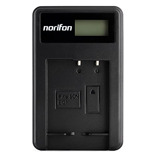 Norifon NP-BG1 LCD USB Ladegerät für Sony Cyber-Shot DSC-H50 DSC-H55 DSC-H70 DSC-H90 DSC-HX30V DSC-HX5V DSC-HX7V DSC-HX9V DSC-W150 DSC-W290 DSC-W230 DSC-W220 DSC-W200 DSC-W300 DSC-W50 Kamera und Mehr von Norifon