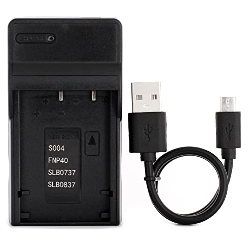 SLB-0737 USB Ladegerät für Samsung Digimax i5, Digimax L50, Digimax L60, Digimax L80, i70, L700, L73, NV3, NV5, NV7, NV7 OPS Kamera und Mehr von Norifon