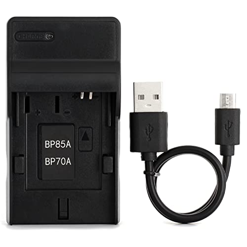 SLB-70A USB Ladegerät für Samsung AQ100, DV100, DV101, DV150F, DV90, ES80, ES90, ES95, SL605, PL120, TL105, TL110, TL205, WB30F, WP10 Kamera und Mehr von Norifon