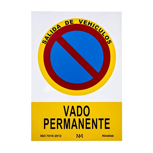 Normaluz NM RD40048 – Permanent-Schild, PVC, Glaspack, 0,7 mm, 21 x 30 cm, Rot von Normaluz