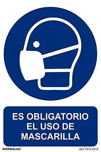 Normaluz RD20926 – Schild ist zwingend zur Verwendung von Maske, Aluminium, 0,5 mm, 21 x 30 cm von Normaluz