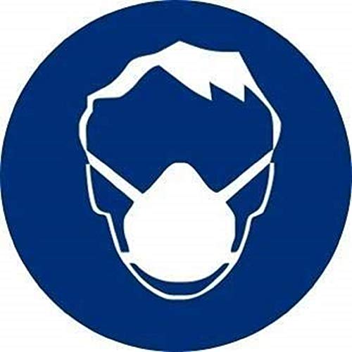 Signal Klebeband rd28626 obligatorische Verwendung Atemschutzmaske Durchmesser 9 cm hochwertige Vinyl-Skin Pflicht StVZO zugelassen von Normaluz