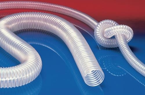 15 Mtr. Norres Absaug- u.Gebläseschlauch PROTAPE® PUR 330 FOOD ID 80mm AD 88mm von Norres