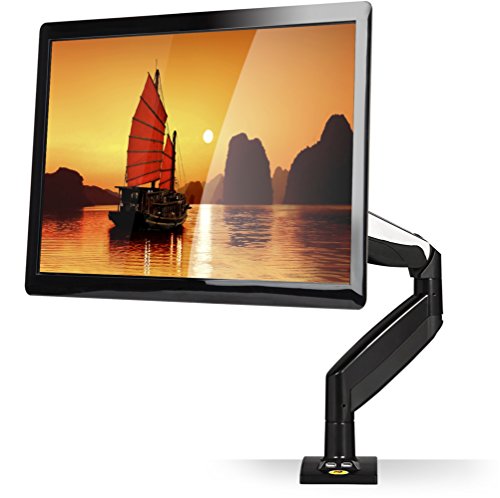 StandMounts Drehbare Halterung für LED-Monitor, 55,8 cm (22 Zoll) – 32 Zoll, VESA 75 x 75 und 100 x 100 mm, Belastung 8 kg, F85A, Schwarz von North Bayou