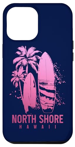 Hülle für iPhone 15 Plus Surfbrett an der Nordküste von Hawaii Oahu Haleiwa Surfing Surfer von North Shore Hawaii - Vintage Surf Apparel Co.