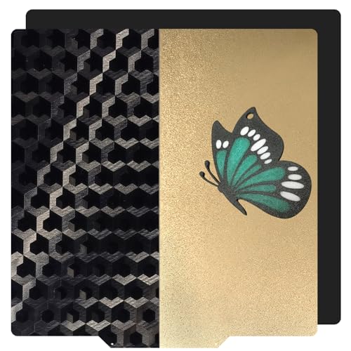 Verbesserte flexible PEH+PEI-Blatt, weich, strukturiert, 120 x 120 mm, Stahlkonstruktionsplatte mit Magnetfuß mit beheiztem Bett für Voron 0.1/0.2 V0 3D-Drucker von NorthRenda