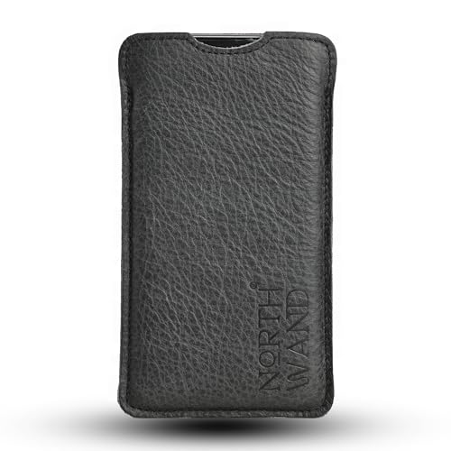 NorthWand BREITE Echtleder Hülle für iPhone 16 Pro, iPhone 16, 16e MIT Apple Case. Tasche, Handyhülle - Pflanzlich gegerbtes Leder, Signet-Prägung, Made in Germany, Schwarz NorthWand BREITE Echtleder Hülle für iPhone 16 Pro, iPhone 16, 16e MIT Apple Case. Tasche, Handyhülle - Pflanzlich gegerbtes Leder, Signet-Prägung, Made in Germany, Schwarz von NorthWand